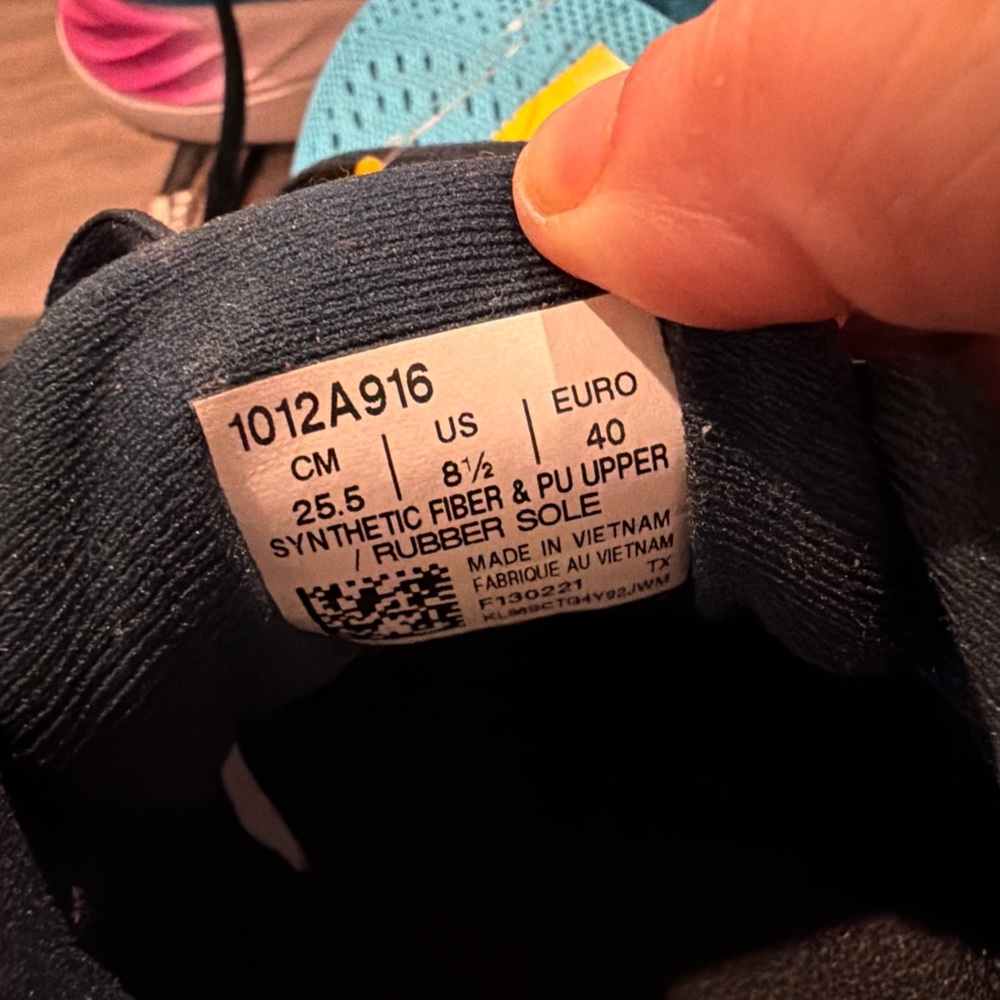 ASICS Blue and Pink Women's Athletic Running Shoes - Picture 12 of 12